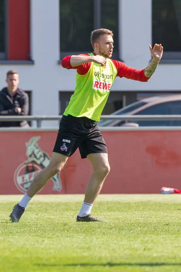 1. FC Köln Fußballspieler während des ersten Trainings vom Trainerduo André Pawlak und Manfred Schmid