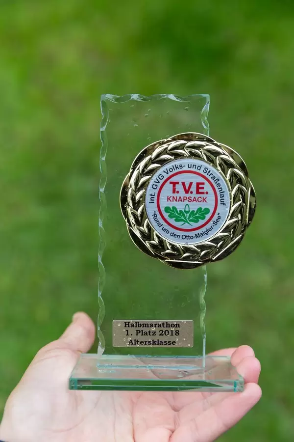 1. Platz beim GVG Volks- und Straßenlauf "Rund um den Otto-Maigler-See"