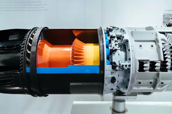 1940 – BMW 003 Turbojet-Flugzeugmotor  auf Display im BMW Museum München