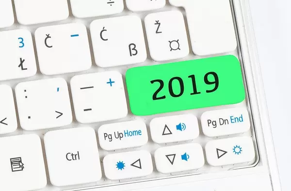 2019 green keyboard button