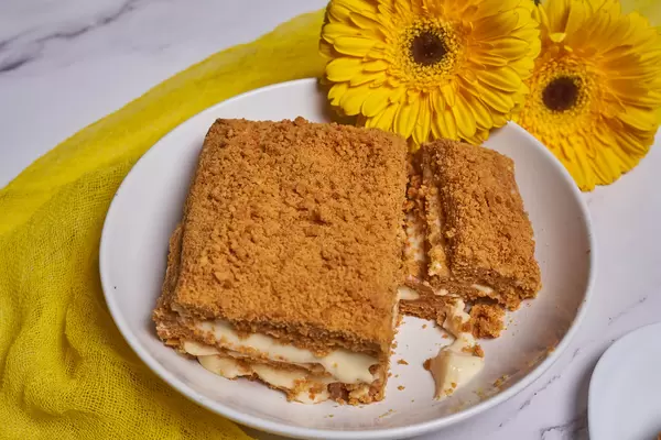 27. A slice of honey cake on a plate.jpg