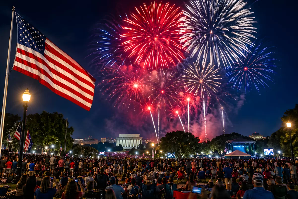 4. Juli Feuerwerk in Washington D.C.