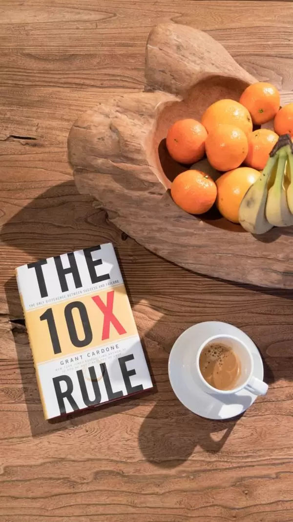 5am club: Reading, Drinking Coffee and healthy Fruits