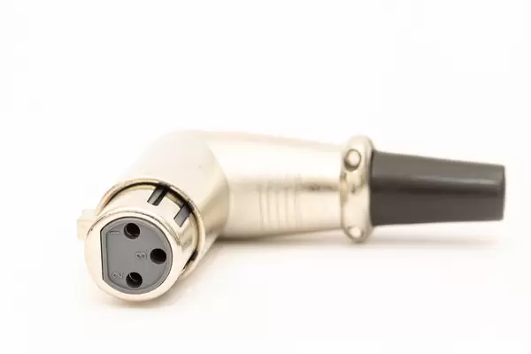 90 degrees XLR connector for Microphone cable