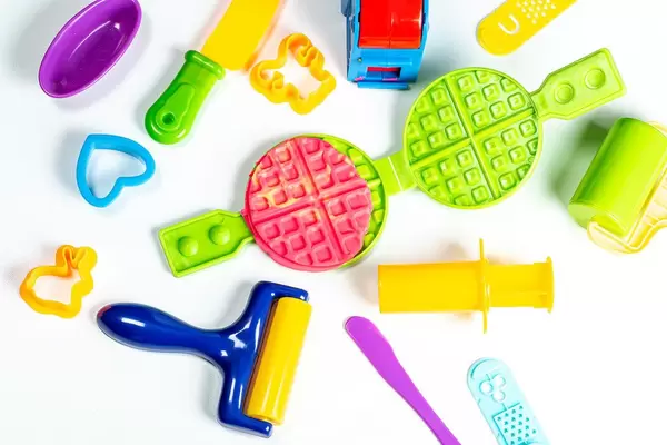 A colourful childrens baking set