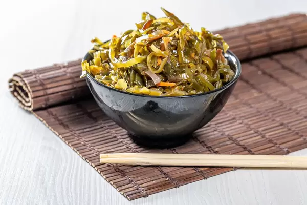 A delicious fresh seaweed salad
