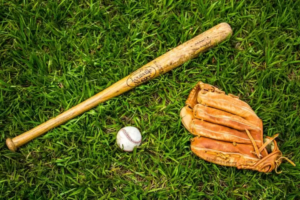 A Glove, a Ball and a Bat