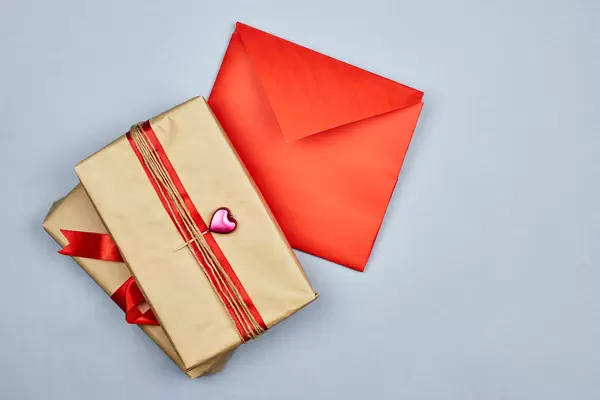 A love letter with present boxes