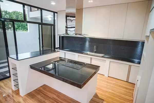 A minimalist modern kitchen design