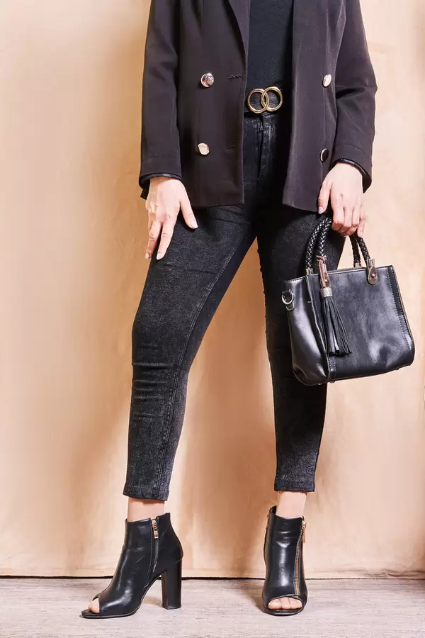 A model posing in clothing from spring collection