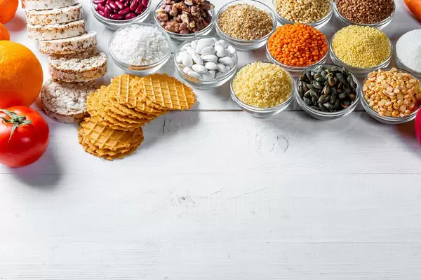 A set of products for a healthy diet and way of life