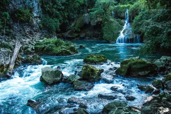 A Small Waterfall and the Cahabon River  Flip 2019