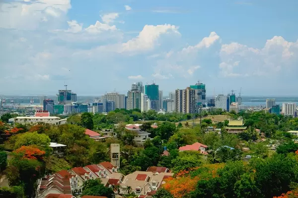 A view of metro Cebu from the temple