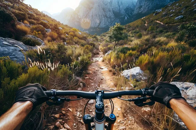 Abenteuerlicher Wanderpfad in den Bergen