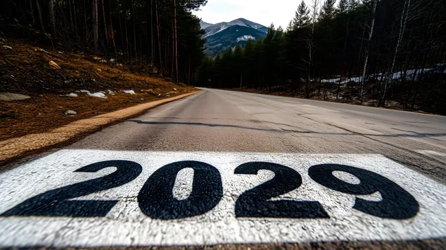 Abgelegene Gebirgsstraße durch den Wald