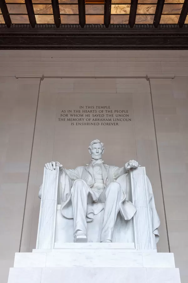 Abraham Lincoln at Lincoln Monument