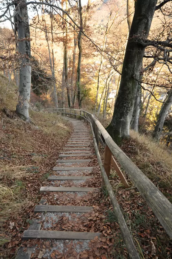 Abstieg vom Kapuzinerberg