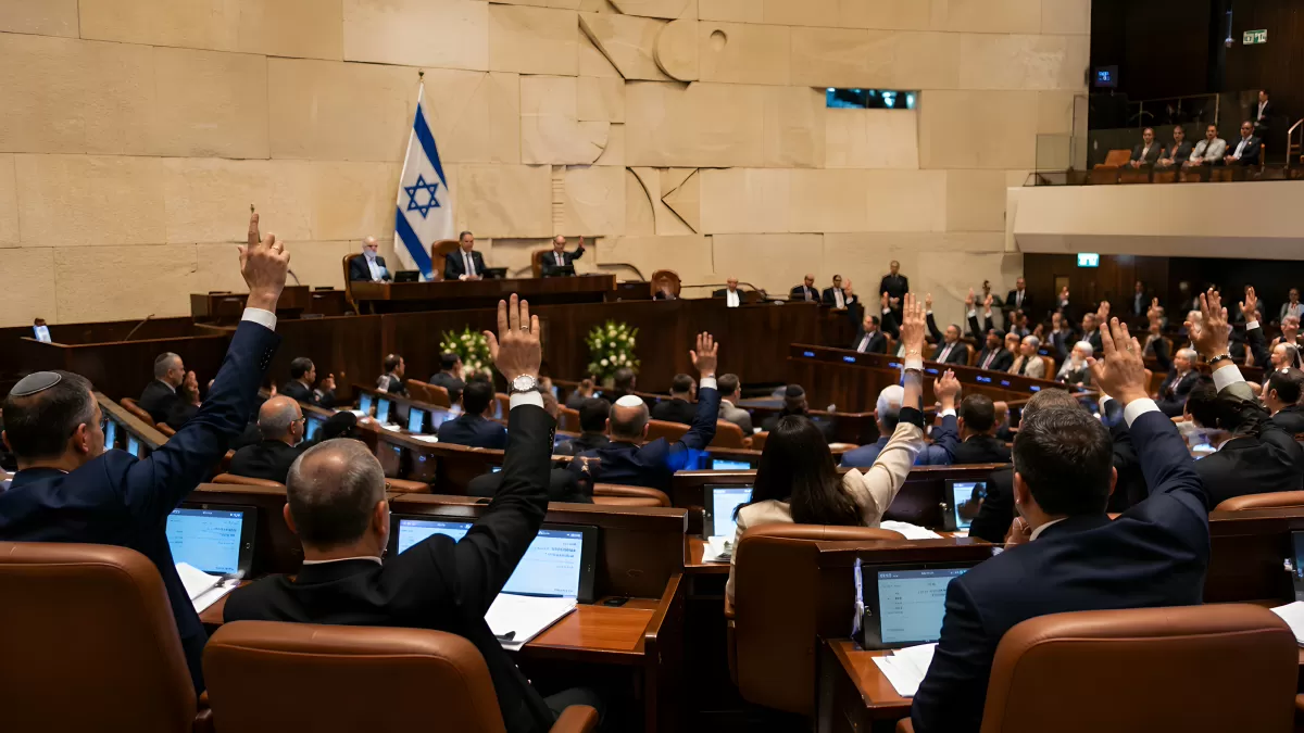 Abstimmung im israelischen Parlament Knesset