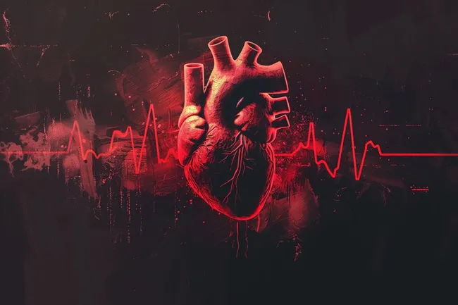 Abstrakte Darstellung des menschlichen Herzens