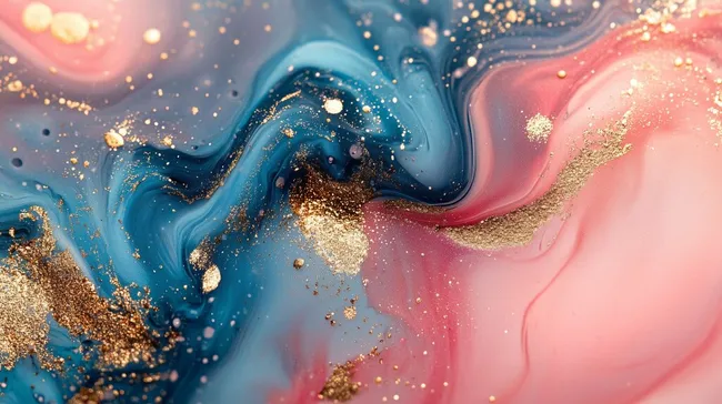 Abstrakte Marmorstruktur in Pastelltönen mit Glitter