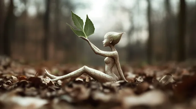 Abstrakte Naturkraft - Anthropomorpher Waldgeist