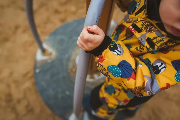 Active Kids Sport And Playtime - Hand Of Child Climbing At Playground