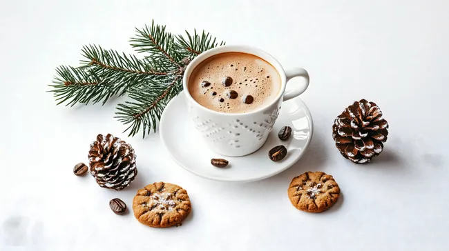 Adventlicher Kaffeegenuss mit Süßigkeiten