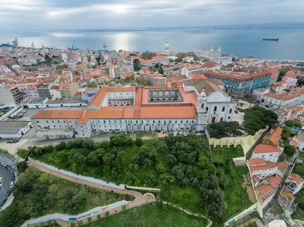 Aerial of Igreja e Convento da Graça