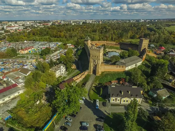 Aerial of Lubart's Castle