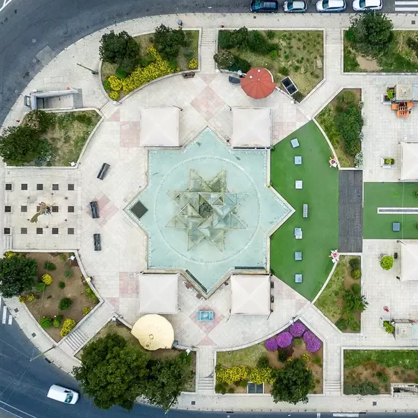 Aerial of Martim Moniz, Lisboa