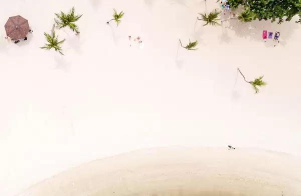 Aerial of Palawan Beach