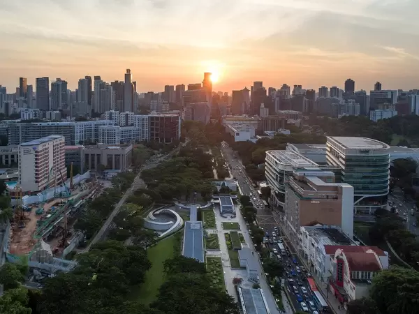Aerial of Singapore's Skyline