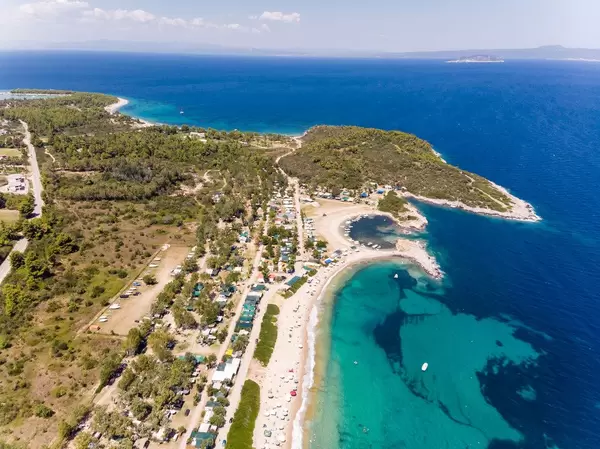 Aerial photo of the camping site Camping Paliouri