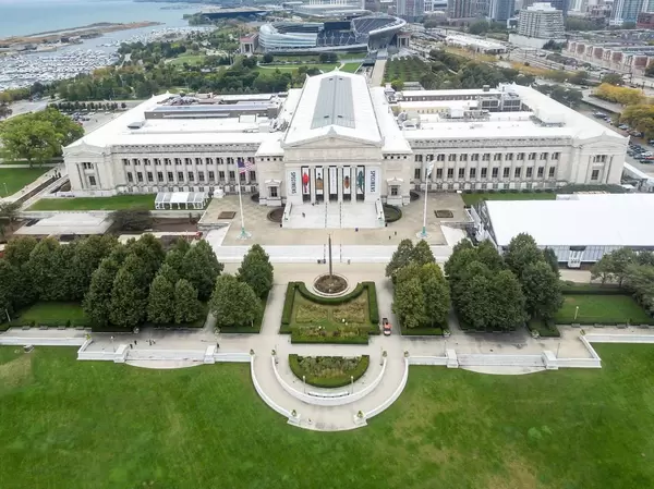 Aerial photo of The Field Museum in Chicago