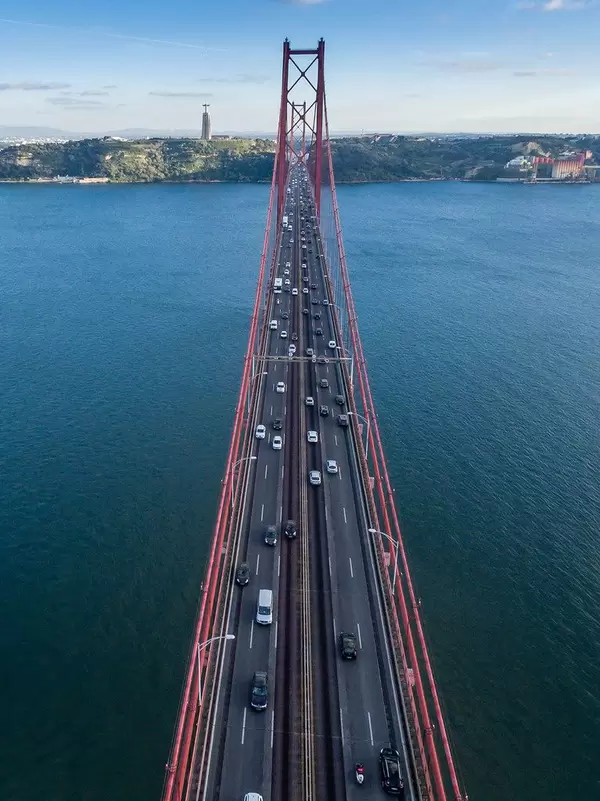 Aerial Shot of Ponte 25 de Abril