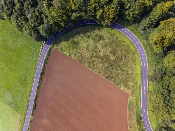 Aerial: Streets in Germany