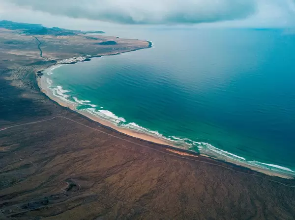 Aerial view of a wild coast / Luftaufnahme einer wilden Küste