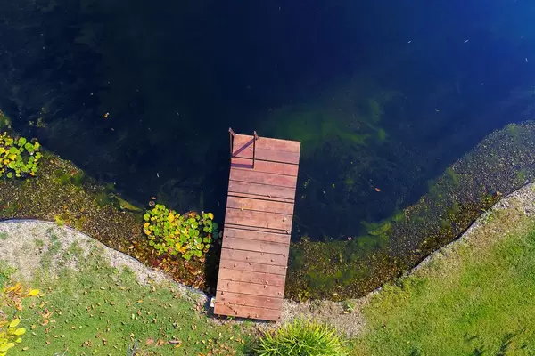 Aerial view of pontoon, view from drone (Flip 2019)