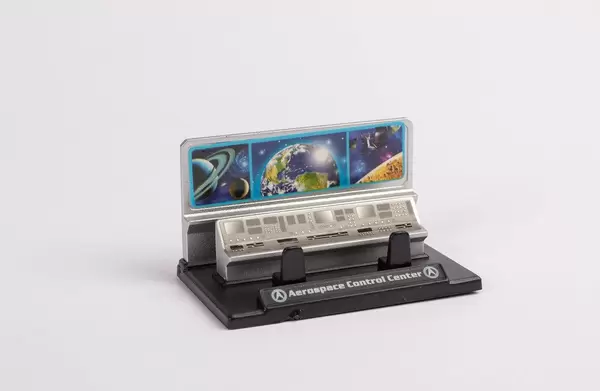 Aerospace control center on white background