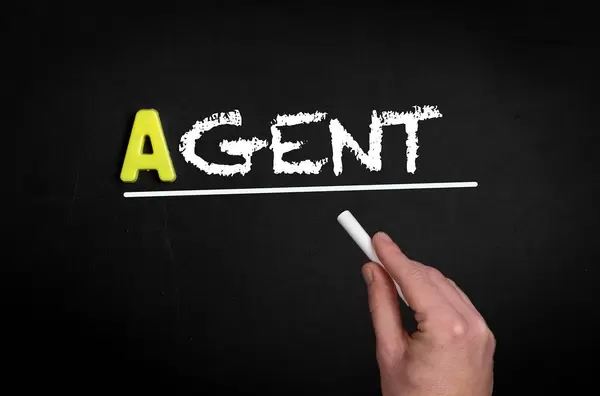 Agent text on blackboard