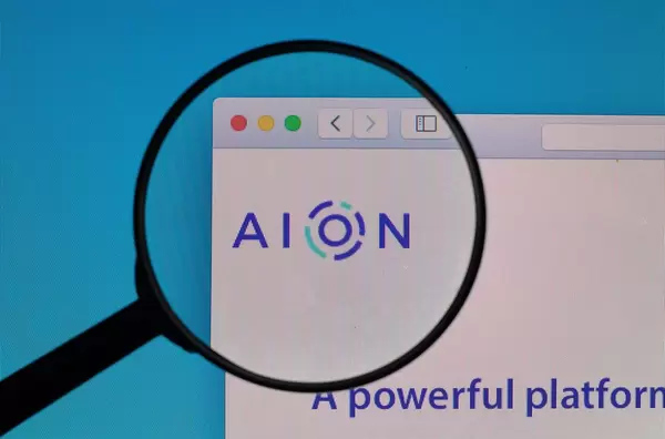AION logo under magnifying glass