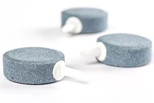 Air stone to increase oxygen in the aquarium