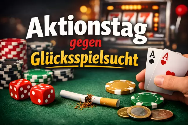 Aktionstag gegen Glücksspielsucht am 25. September — Warnung