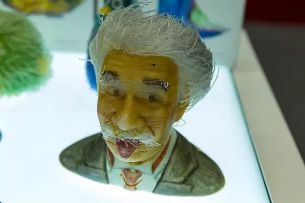 Albert Einstein Büste aus dem Vollfarben 3D-Drucker FFF