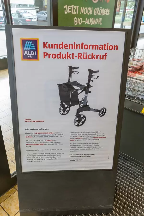 Aldi Rollator Information - Aspiria Nonfood-Produkte