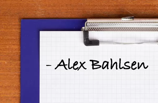 Alex Bahlsen text on clipboard