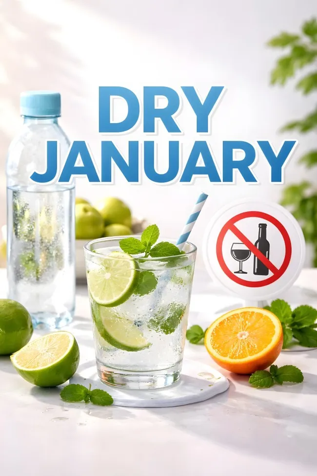 Alkoholfreier Cocktail für den Dry January