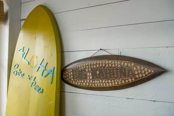 Aloha Poke & Beer Hawaiian Restaurant and Bar Surfboard Interior Decorations in Ho Chi Minh City, Vietnam