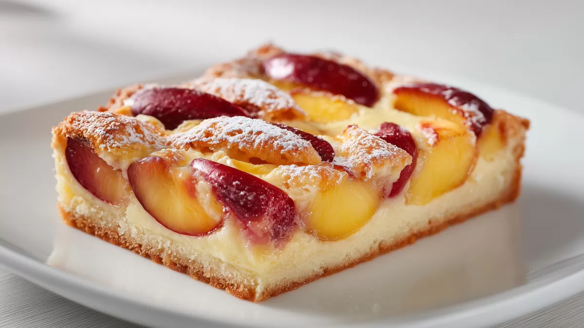 Altdeutscher Zwetschgenkuchen mit Quark frisch gebacken