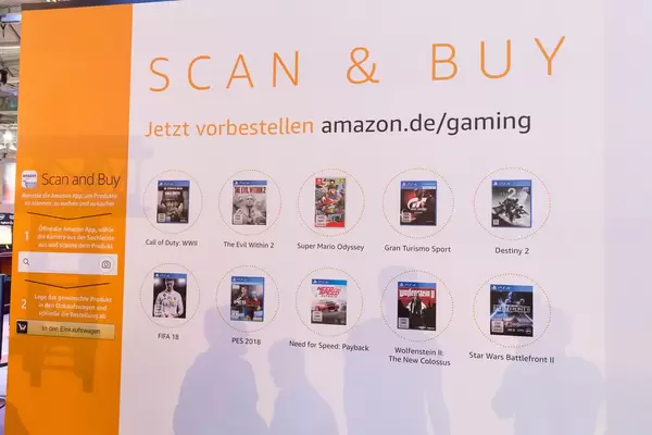 Amazon App Scan and Buy Bedienungsanleitung - Gamescom 2017, Köln
